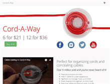 Tablet Screenshot of cord-a-way.com